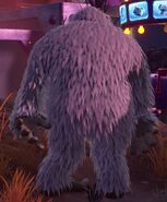 Yeti Zombie seen from the back