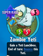 The player receiving Zombie Yeti from a Premium Pack