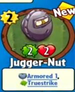 The player receiving Jugger-Nut from a Premium Pack