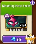 Blooming Heart's seeds in the store (11.5.1, Level Up)