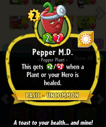 Pepper M.D.'s statistics