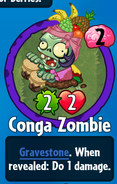 The player receiving Conga Zombie from a Premium Pack