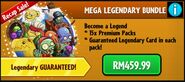 Zombot Plank Walker on the advertisement for the Mega Legendary Bundle