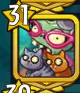 Cat Lady as a profile picture for a Rank 31 player