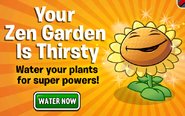 An ad for Zen Garden featuring Sunflower