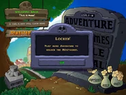 The message the player gets when Mini-games is locked