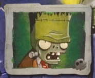 Franken-Zombie in a Plants vs. Zombies sticker album