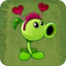 Peashooter (pink antennae headband with hearts)