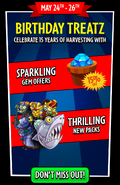 Zombot Sharktronic Sub on the advertisement for Birthday Treatz