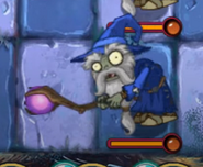 Wizard Zombie attacking
