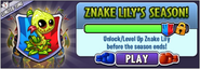 Znake Lily in another advertisement for Znake Lily's Season in Arena