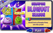 Puffball in an advertisement for Champion Blowout Season in Arena