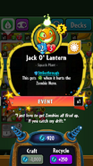 Jack O' Lantern's statistics