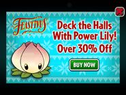 Power Lily in a Feastivus 2014 and 2015 advertisement