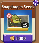 Snapdragon's seeds in the store (10.6.2)