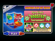 Pyre Vine in an advertisement of Pyre Vine's BOOSTED tournament in Arena (Champion Blow-Out Season)