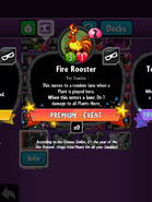 Fire Rooster's statistics