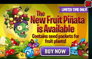 Banana Launcher in another advertisement for the Fruit Piñata (in the right corner)