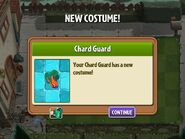 Getting Chard Guard´s costume