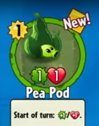 The player receiving Pea Pod from a Basic Pack