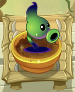 A boosted Shadow Peashooter in the Zen Garden (10.5.2)