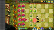 Two columns of Red Stingers in this game screenshot