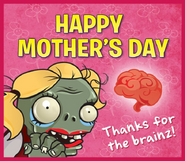 Mom Zombie on a Greetings Card