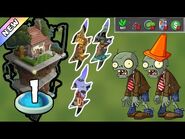 Plants vs Zombies 2 - Modern Day Day 1 -Plants Lvl 1 & No Premium-