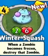 The player receiving Winter Squash from a Premium Pack