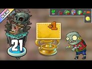 Plants vs Zombies 2 - Pirate Seas Day 21 -Plants Lvl 1 & No Premium-