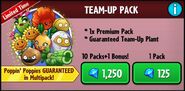 Twin Sunflower on the advertisement for the Team-Up Pack