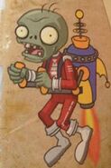 Jetpack Zombie as he appears in Plants vs. Zombies: Official Guide to Protecting Your Brains