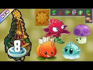 Plants vs Zombies 2 - Lost City Day 8 -Plants Lvl 1 & No Premium-