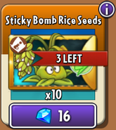 Stickybomb Rice's seeds in the store