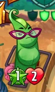 Sting Bean with a star icon on her strength