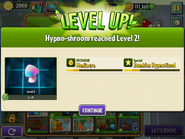 Hypno-shroom reached level 2