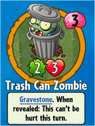 The player receiving Trash Can Zombie from a Premium Pack