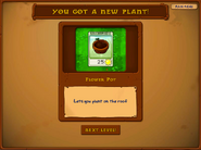 The player got the Flower Pot