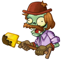 Excavator Plants Vs Zombies Wiki Fandom Powered - Plants And Zombies 2  Excavator Zombie Clipart, clipart, png clipart