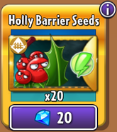 Holly Barrier's seeds in the store (Gold)