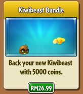 Kiwibeast in a bundle with coins