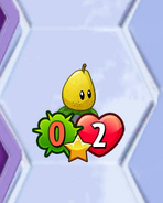 Pear Pal shrunken by Shrink Ray, Rustbolt's signature superpower