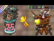 Plants vs Zombies 2 - Pirate Seas Day 25 -Plants Lvl 1 & No Premium-