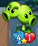 Split Pea with the Strikethrough trait due to Sun Strike's ability