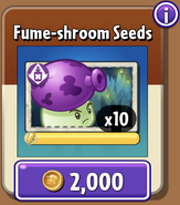 Fume-shroom's seeds in the store (9.7.1)