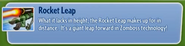 Rocket Leap's stickerbook description in Garden Warfare