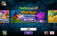 Witch Hazel in the title screen