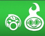 Green Shadow's icon (left) next to Solar Flare's icon on the title screen