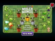 Shadow Peashooter in an advertisement of Mulch Madness