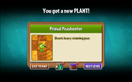 Primal Peashooter unlocked